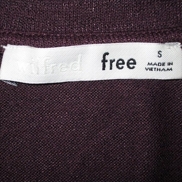 Wilfred Free V Neck Lightweight Sweater Plum Small - Picture 5 of 5